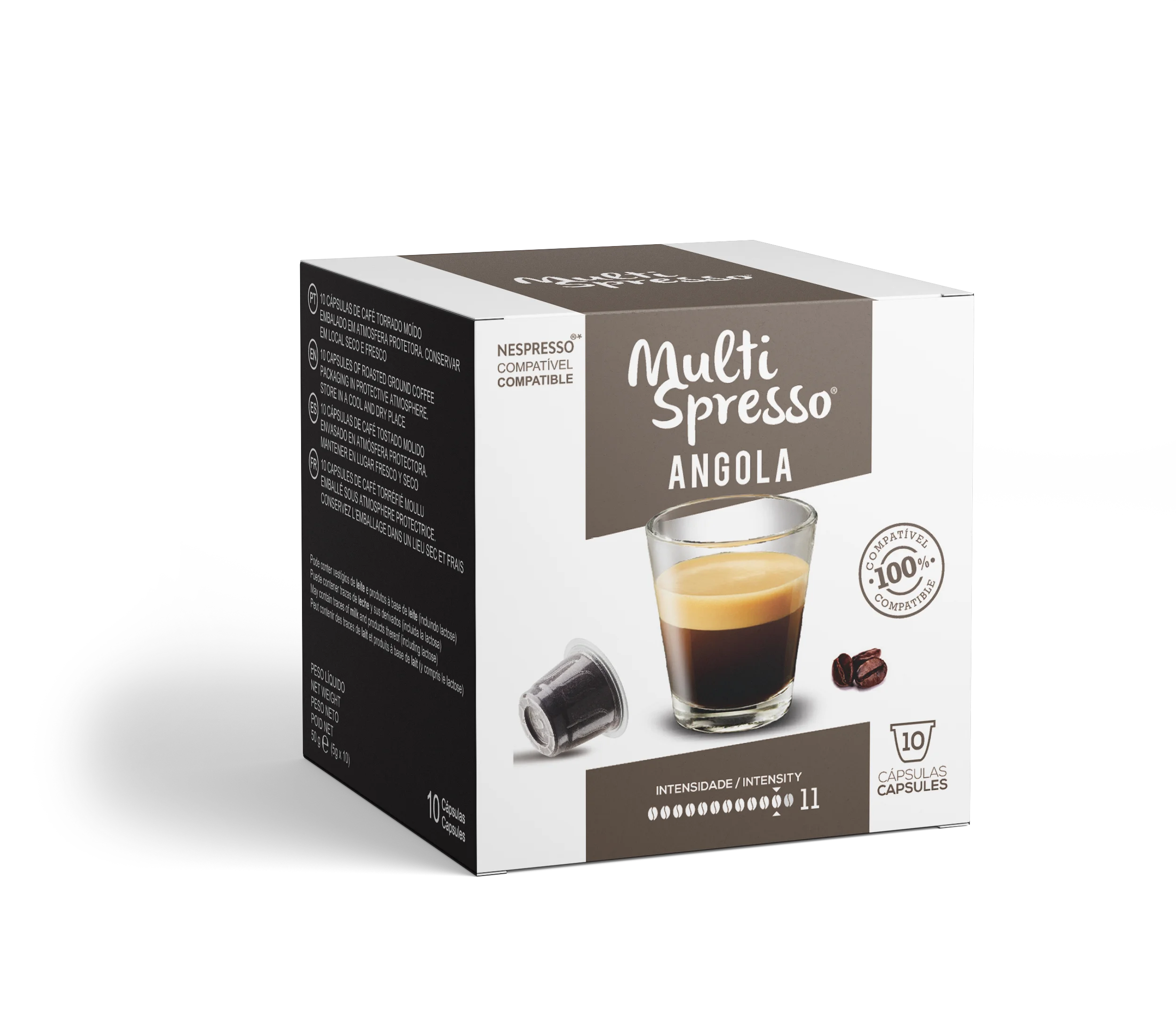 Cápsulas de café angola compatível Nespresso