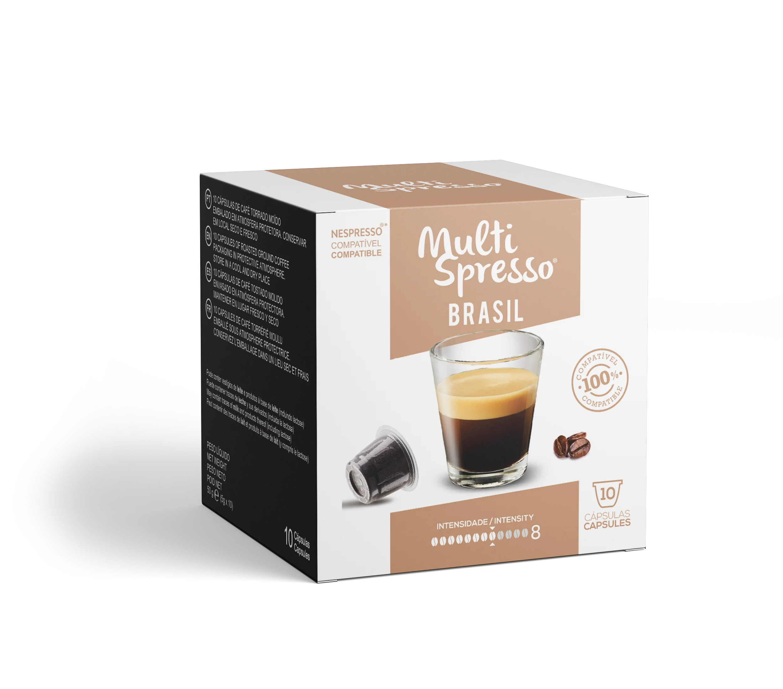Cápsulas de café brasil compatível Nespresso