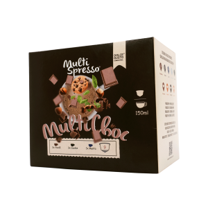 Fotografia de Produto Cápsulas Multichoc da marca Multispresso, compatíveis Dolce Gusto